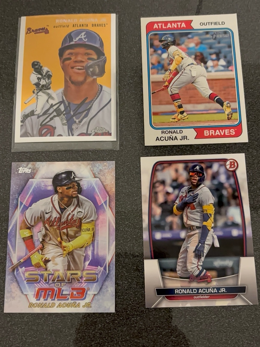 Topps Ronald Acuña Jr. Cards - Green/White/Red Accents